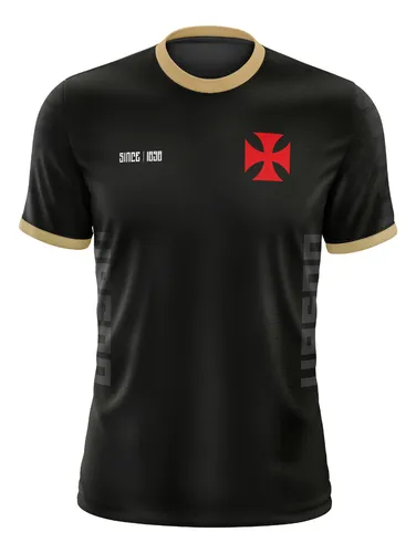 Camisa Vasco Da Gama Oficial 2025 Camiseta Negra Lançamento